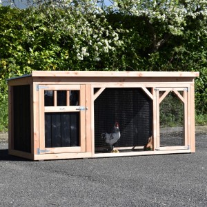 Chickencoop Belle 2 · Douglas/black · 242x122x113cm