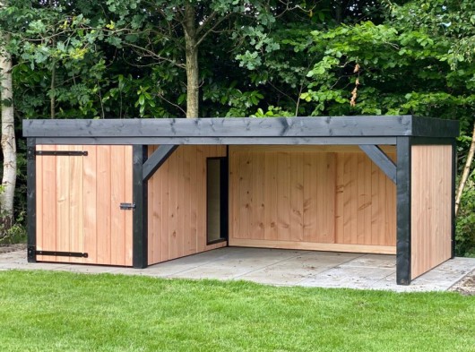 Shelter Frenkie · Douglas/black · 320x175x115cm