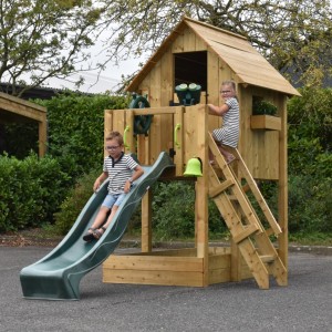 Playhouse Dream 120 with slide - impregnated wood