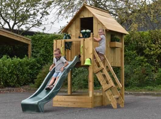 Playhouse Dream 120 with slide - impregnated wood