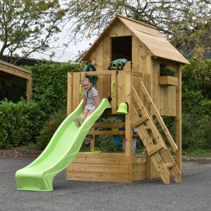 Playhouse Dream 120 with slide & kitchen 199x415x286cm