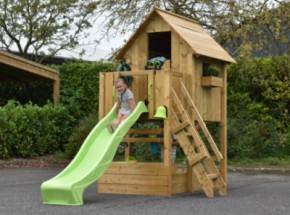 Playhouse Dream 120 with slide & kitchen 199x415x286cm