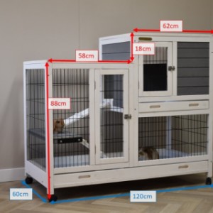 Rabbit cage Esmee 120x60x106cm