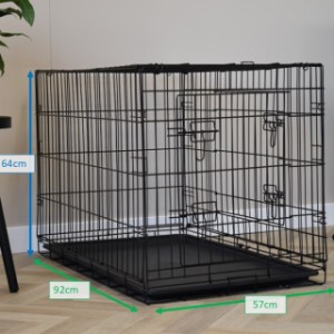 Various dimensions of the dog crate Profit 92cm