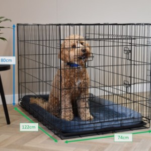 Various dimensions of the dog crate Profit XL 122cm
