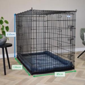 Various dimensions of the dog crate 3XL