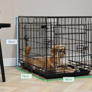 Various dimensions of the dog crate Strong M
