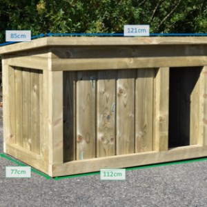Various dimensions of the dog house Block Medium