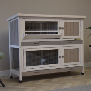 Rabbit hutch Vince is also suitable for indoor use