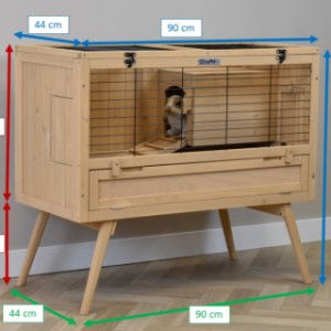 Guinea pig hutch - rabbit cage Anna 74x44x79cm