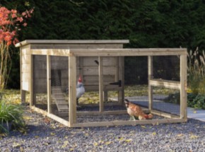 Chicken coop Eggy with run - Impregnated spruce wood