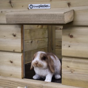 Rabbit hutch Eggy - Every evening a cozy spot for your rabbits to rest and dream.