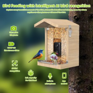 The Sanilu bird feeder has many convenient features