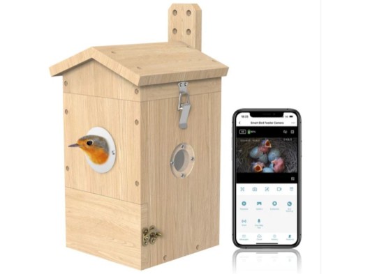 Sanilu bird nest box with camera incl. solar panel