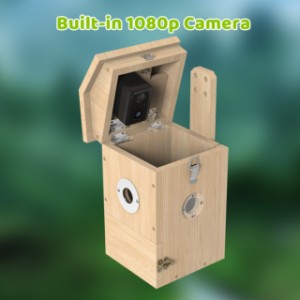 The Sanilu bird nest box has a built-in 1080P camera