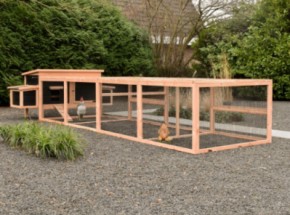 Chicken coop Eggy with double run and 2 nesting boxes.