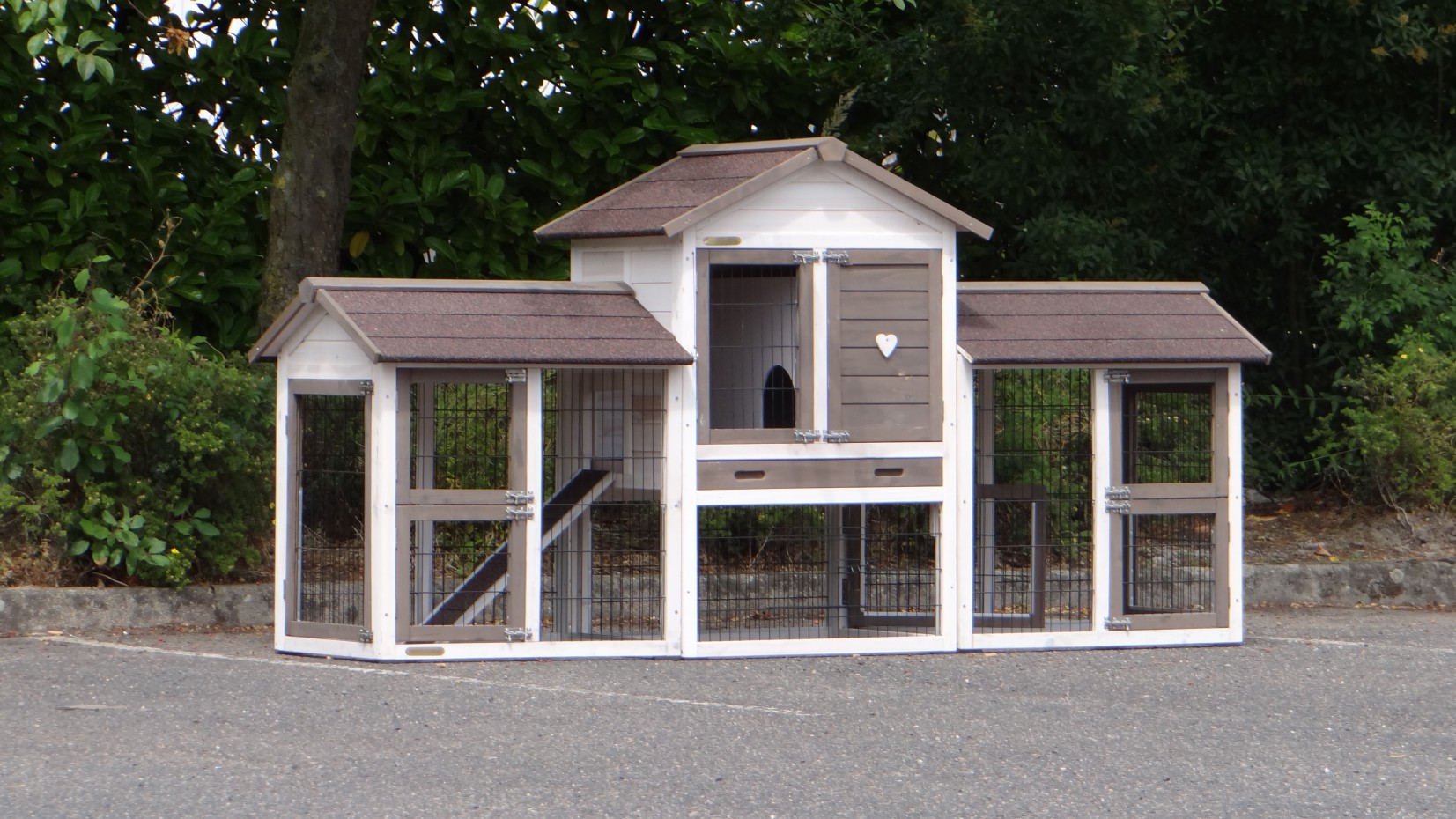 Rabbit hutch Prestige Small White dubbel