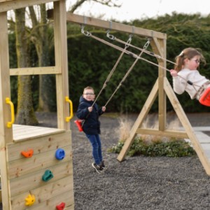 Play equipment Plan 90 is extended with an additional swing