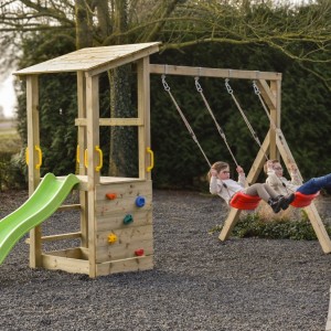 Play equipment Plan 90 + slide & swing • pressure treated wood