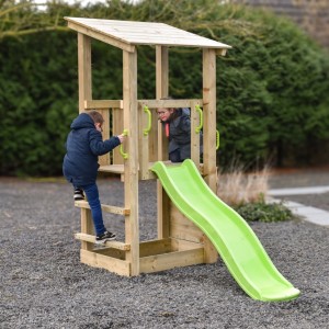 Playtower Plan 90+ with slide · 114x226x226cm