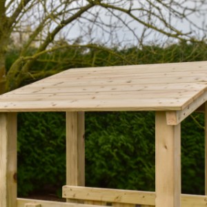 Play structure Plan 90+ has a nice slanted roof