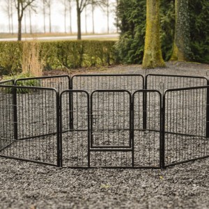 Puppy enclosure Octa black - Height 60 cm