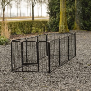 The puppy enclosure Octa can also be placed as a rectangle