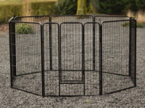 Rabbit enclosure Octa black - height 100cm