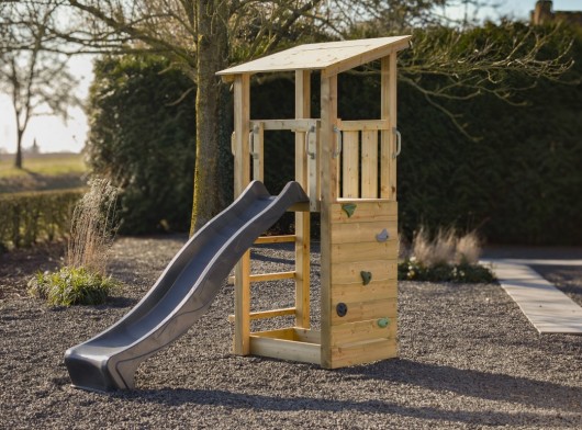 Playtower Plan 120 with slide · 157x272x245cm