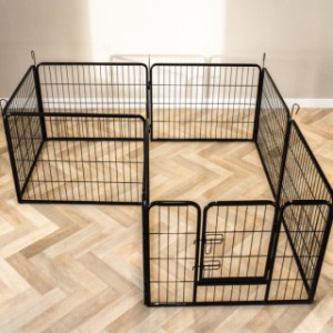 The Octa puppy playpen can also be easily used indoors