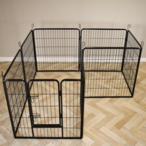 The Octa rabbit run can also be easily used indoors