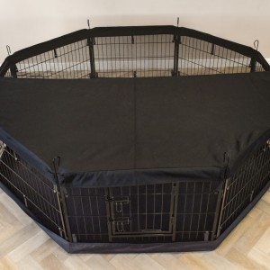Luxury cover net for animal enclosure Octa Black