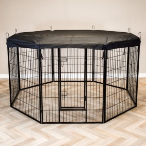 Luxury cover net for animal run Octa Black – ensures that the animals cannot jump out