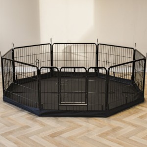 Groundsheet for animal run Octa Black