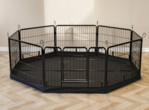 Groundsheet for animal run Octa Black