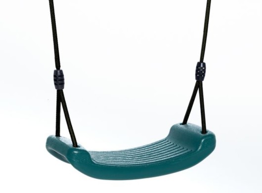 Nice swing seat with a dark green colour