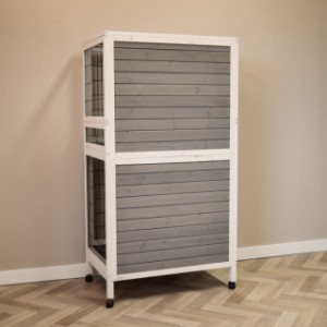 Have a look on the backside of rabbit hutch Beau