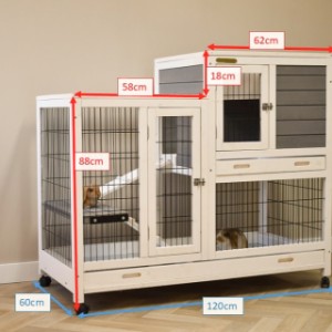Rabbit cage Esmee 120x60x106cm
