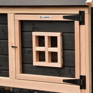 With a window in the sleeping compartment door?