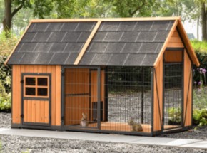 Rabbit hutch Danielle · Brown · 213x112x137cm