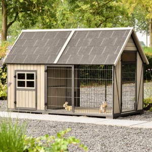 Rabbit hutch Danielle · Grey · 213x112x137cm