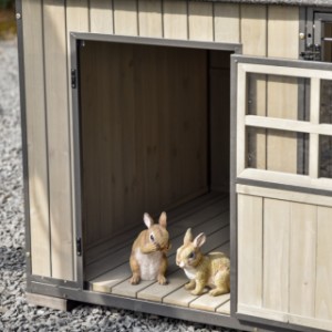 Clapier pour lapin Danielle is suitable for 2 till 6 rabbits
