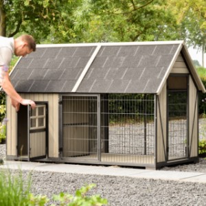 Rabbit hutch Danielle has a large sleeping compartment