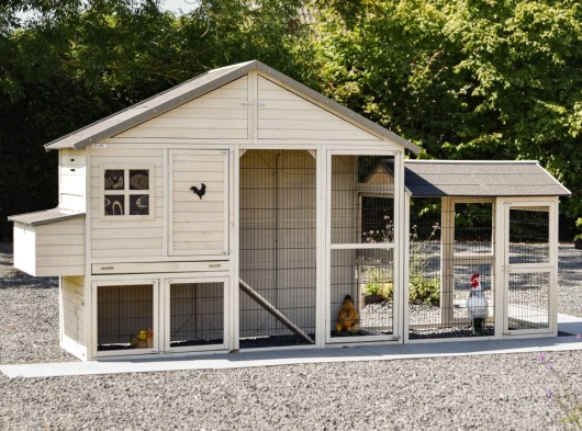 Chickencoop Holiday Large with run and laying nest 388x93x195cm