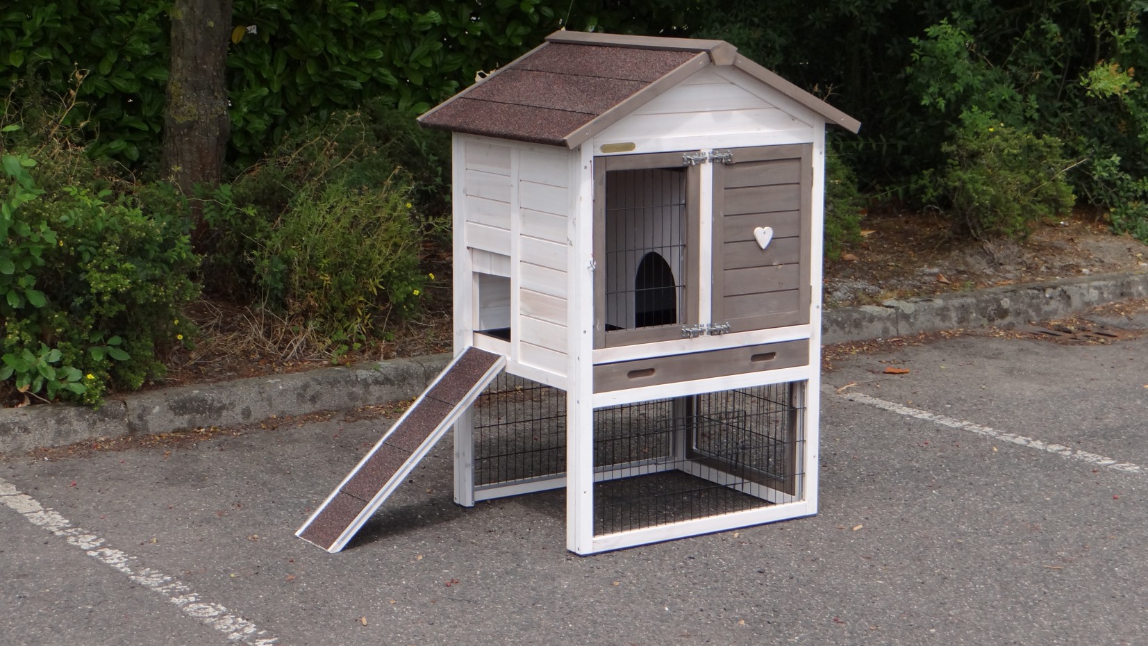 Rabbit hutch Prestige Small White 88x72x121cm