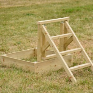 Optionally, you can order a chicken sandpit with the chicken ladder.