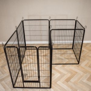 The Octa puppy playpen can also be easily used indoors