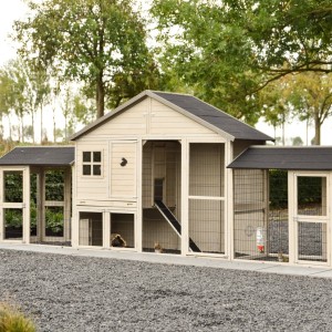 Holiday Large rabbit hutch with double run 489x100x195 cm