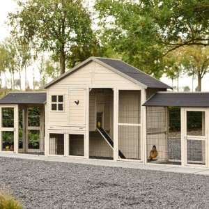 Chicken coop Holiday Large with double run 489x100x195 cm