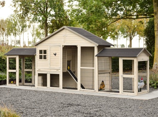Chicken coop Holiday Large with double run 489x100x195 cm